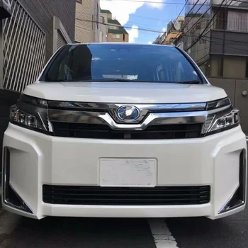 Автоматическая Передняя верхняя решетка радиатора, защитная накладка для губ, обновление обвеса, автомобильные аксессуары, украшение для Toyota VOXY 2017