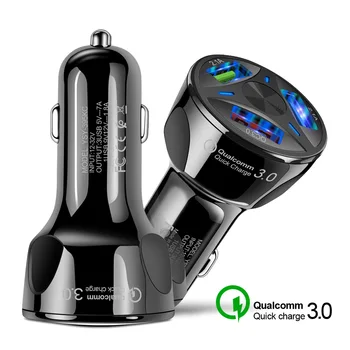 Автомобильное Зарядное Устройство Для Мобильного телефона Qc3.0 с тремя USB-разъемами для Audi Q2 Q2L 2018 2019