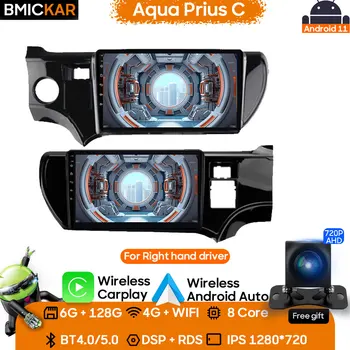 Автомобильное Радио Мультимедийный Видеоплеер Головное Устройство Для Toyota Aqua Prius C 2011-2017 LHD RHD Навигация GPS Carplay Android Без 2din dvd