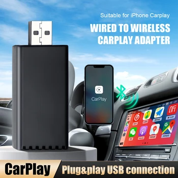 Автомобильный Мини-блок Искусственного Интеллекта для Apple Carplay Wireless Adapter Автомобильный OEM Проводной CarPlay К Беспроводному CarPlay USB-Ключу Подключи и Играй