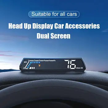 Автомобильный дисплей HUD Датчик OBD Дисплей компьютера вождения, спидометр, Универсальная Температурная электроника, автомобиль Q2w4