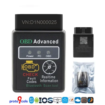Автомобильный сканер OBD327 V1.5 BT4.0 Поддерживает Все инструменты диагностики системы OBD2 ELM для Android Apple, считывающие коды неисправностей.