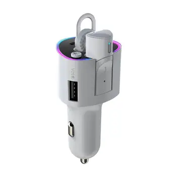 Адаптер автомобильного зарядного устройства Автомобильное зарядное устройство USB 2-в-1 Многофункциональный автомобильный адаптер для зарядки с шумоподавлением USB-зарядное устройство для быстрой зарядки