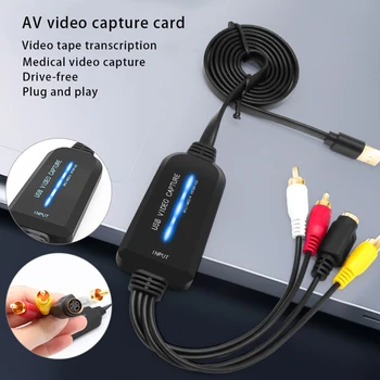 Адаптер кабеля USB 2.0 в RCA Конвертер Адаптер видеокарты Кабели для ПК для ТВ DVD видеоустройства VHS