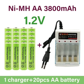 Аккумуляторная батарея типа Аа 3800 мАч Aa1.2v Ni MH Аккумуляторная батарея, применяется для бесплатной раздачи игрушек со светодиодной лампой Mp3
