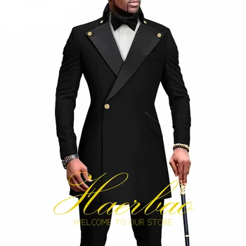 Африканский мужской костюм, куртка, брюки, комплект из 2 предметов, свадебный смокинг, блейзер для жениха, праздничное платье для отца, Новый мужской костюм 2023 года,