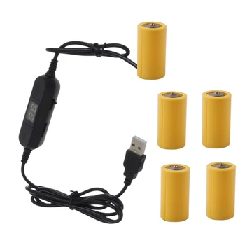 Батарейки USB-C длительного действия, подходящие для игрушек, контроллеров, фонариков и многого другого 40JB