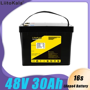 Батарея LiitoKala 48v 30ah lifepo4 с 30A BMS для электрического велосипеда 48v 1500w machinery bike scooter go cart