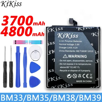 Бесплатный инструмент + KiKiss BM35 BM33 BM39 Аккумулятор Для Xiaomi Mi4C mi4i mi4s mi6 mi 4c 4i 4s 6 Литий-ионный Полимерный Аккумулятор BM38