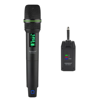 Беспроводной микрофон Freeboss UHF Karaoke 1 Ручной Кардиоидный динамический микрофон с регулируемой частотой 25 м Система передатчика FB-UW03