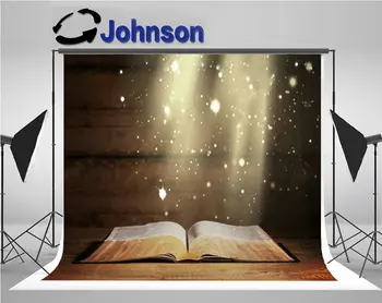 Библия Черная книга фон из светлого дерева Высококачественная Компьютерная печать настенный фон для фотостудии