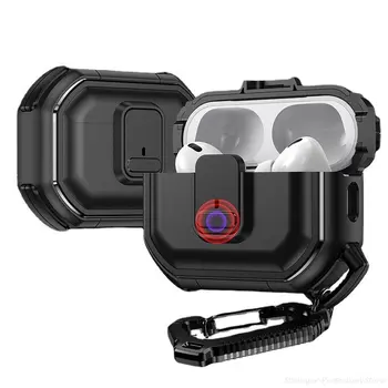 Броневой Защитный Чехол Для AirPods Pro 2 Case AirPods Pro Case Аксессуары Для наушников Bluetooth Airpods 3 2 1 Защита С пряжкой