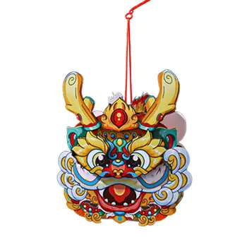 Весенний фестивальный фонарь Бумажный фонарь в китайском стиле Дракон с подсветкой Бумажный дракон китайской культуры с четкой печатью для придворных
