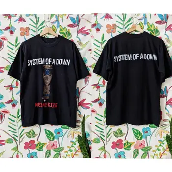Винтажная торговая футболка System of a Down Mezmerize с двойной стороной