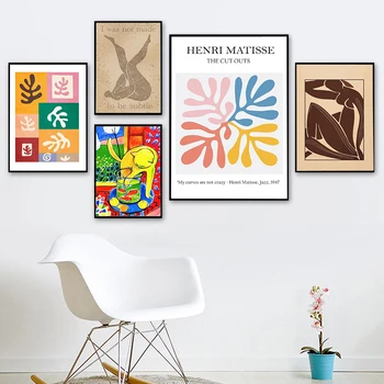 Винтажные плакаты и принты Анри Матисса, абстрактный пейзаж, настенное искусство, холст, живопись, ретро-картины для гостиной, домашний декор