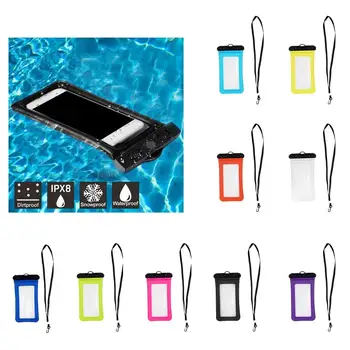Водонепроницаемый чехол, прозрачный ПВХ Водонепроницаемый чехол для телефона, сухая сумка для плавания для