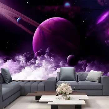 Гобелен Планета Космос Галактика Вселенная Настенный декор Луна Фон для украшения дома спальни гостиной
