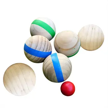Детская Игрушка 7 см Деревянный Мяч-Головоломка Повседневная Забава Спорт Для Отдыха На Открытом Воздухе Травяной Мяч Французский Петанк Для Семейного Сбора Веселая Игра