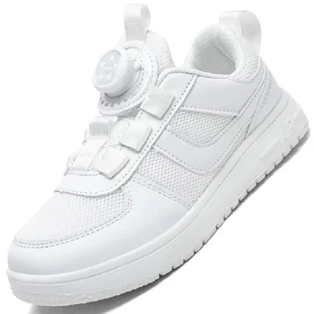 Детские модные кроссовки для мальчиков и девочек, Сетчатые теннисные туфли, Дышащие Спортивные кроссовки для бега, Легкая детская повседневная обувь для ходьбы