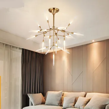 Дизайн светодиодной люстры Spur Grande, лампа sputnik, Декор для гостиной, спальни, столовой, Домашнее освещение, художественная люстра G9 110-220 В