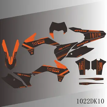 Для KTM 125 250 300 350 450 500 EXC 2014 2015 2016 Новые Наклейки С Полной Графикой Наклейки С Пользовательским Номером И Именем Наклейки