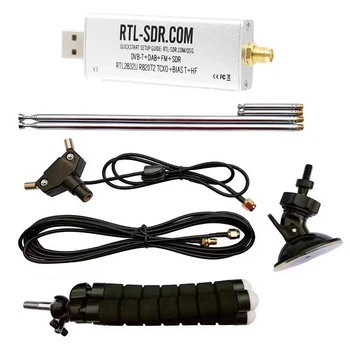 Для RTL-SDR Blog V3 R820T2 TCXO Приемник + Антенна Полный Комплект Комплектующих Biast SMA Программно-определяемое Радио 500 кГц-1766 МГц До 3,2 МГц