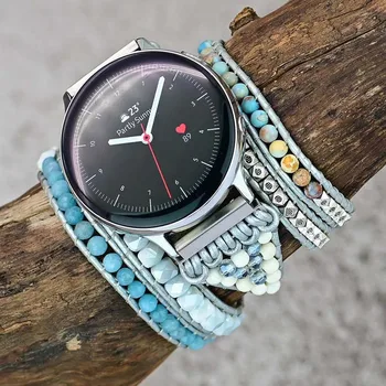 Для Samsung Ремешок для часов 22 мм 20 мм Праздничный стиль Оригинальный дизайн ручной работы для женщин Galaxy Huawei Xiaomi Huami Ремешок Fossil Band