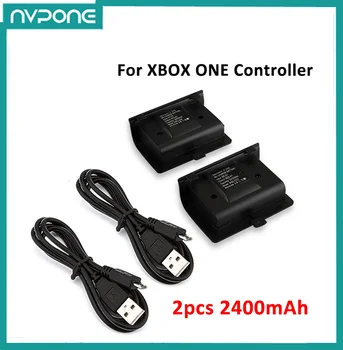Для Xbox one Беспроводной Геймпад Резервный Аккумуляторный Блок Для XBOX ONE Замена Контроллера Bateria 2400mAh Аккумуляторная Батарея 2шт