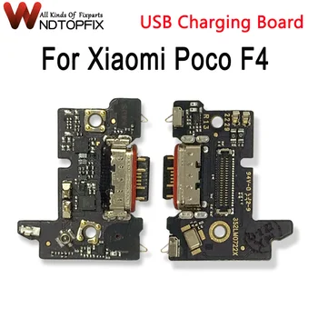 Для Xiaomi Poco F4 USB порт для зарядки Запасные части для Xiaomi Poco F4 порт зарядного устройства док-станция Разъем Плата подключения