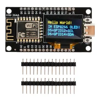 Для Платы разработки ESP8266 С OLED-дисплеем 0,96 дюйма, Модуля Драйвера CH340 Для программирования Arduino IDE / Micropython
