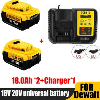 Для батареи Dewalt 20V 18.0Ah Сменная Батарея Для Аккумуляторной Батареи Dewalt DCB200 DCB206 DCB207 DCB204 Аккумулятор для электроинструмента