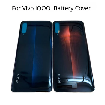 Для задней крышки Vivo iQOO Стеклянный корпус задней двери Для vivo IQOO Крышка батарейного отсека IQ00 задняя крышка