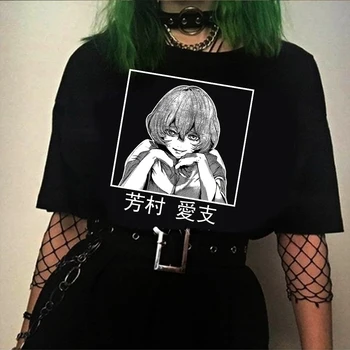 Женская футболка с круглым вырезом и принтом аниме Tokyo Ghoul Eto Yoshimura, повседневные забавные топы