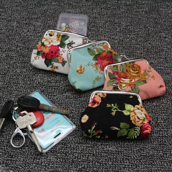 Женский винтажный клатч с цветочным узором Naivety Hasp 2023, Новый женский Ретро-маленький Свежий кошелек высокого качества, хороший подарок, Цветочная сумка