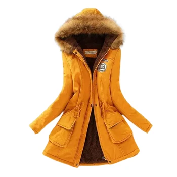 Женское хлопчатобумажное пальто, ветрозащитные теплые утепленные пальто для девочек, женщин, мам, любовниц