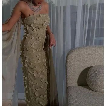 Женское элегантное и красивое роскошное платье для выпускного вечера Muloong без бретелек длиной до щиколоток
