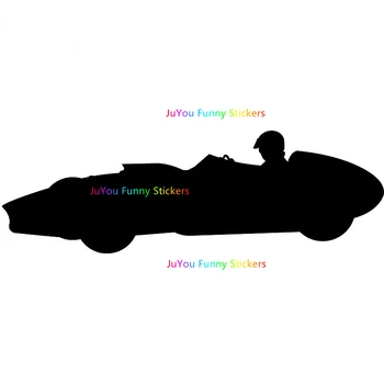 Забавные Наклейки FUYOOHI Внешние Аксессуары Силуэт гоночного автомобиля Автомобильные Наклейки Виниловые Наклейки на лобовое стекло Доска для серфинга Индивидуальная Печать