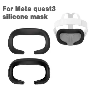 Защитная накладка для лица с прорезями Виртуальной Реальности Для Meta Quest 3 Силиконовая Маска Для глаз, Устойчивая К Поту И Пыли, Сменная Накладка Для Лица Для Аксессуаров Виртуальной реальности Quest 3