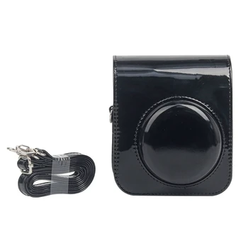 Защитный чехол для фотоаппарата Fujifilm Instax Mini 12 Instant Film Camera, чехол из веганской кожи премиум-класса со съемным ремешком