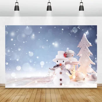 Зимний Снеговик в горошек, Детский портрет, Фотография, Светлый фон, Плакат с рисунком Боке, Семейная фотосессия, Баннер, фотостудия