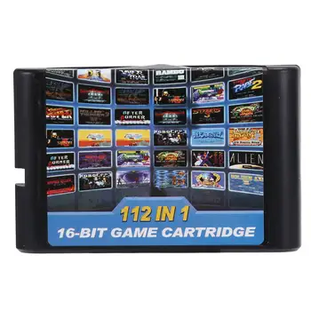 Игровой картридж 112 в 1, 16-битный игровой картридж для Sega Megadrive, игровой картридж Genesis для PAL и NTSC