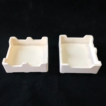 Изготовленная на заказ Огнеупорная Керамическая коробка из оксида алюминия Ceramic Sagger Crucible145*145*50/ Керамический Огнеупорный материал
