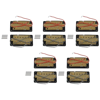 Качественные 10-кратные звукосниматели Humbucker с двойной катушкой, гриф и бридж, совместимые с электрогитарой в стиле LP