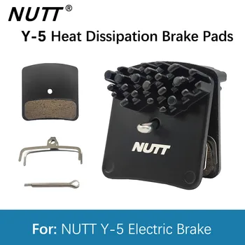 Керамика тормозных колодок NUTT 4 поршня Y-5, Охлаждающий теплоотдачу Дисковый тормоз для электрического электровелосипеда, гидравлический суппорт скутера