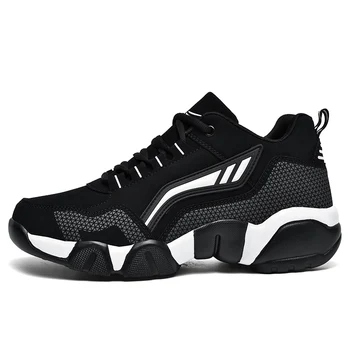Кожаные мужские кроссовки 2023, Новые мужские баскетбольные кроссовки, нескользящая удобная спортивная обувь для мужчин, мужская повседневная обувь для работы на открытом воздухе
