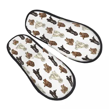 Коллекция Poodle Cross, Мягкие домашние тапочки с эффектом памяти, женские домашние тапочки Labradoodle Sproodle, уютные теплые противоскользящие тапочки