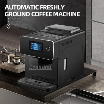 Коммерческая кофемашина с сенсорным экраном Автоматическая кофемашина для приготовления кофе Эспрессо для офиса