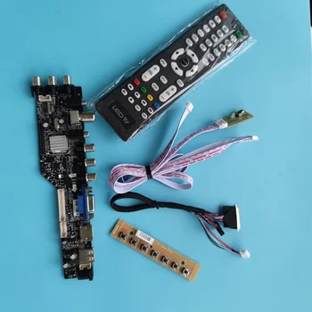 Комплект для платы контроллера LTN173KT02-H01/LTN173KT02-T01 WLED 40pin пульт дистанционного управления DVB-T2 1600X900 VGA LED HDMI-совместимый цифровой телевизор USB