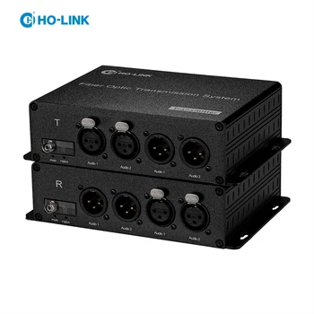 Конвертер XLR аудио в оптоволокно, транслирующий голосовое аудио по одному волокну SC / ST / FC / LC