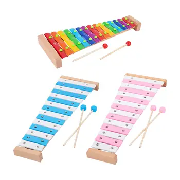 Ксилофон с 15 нотами Детский музыкальный инструмент для детских игроков в подарок на День рождения